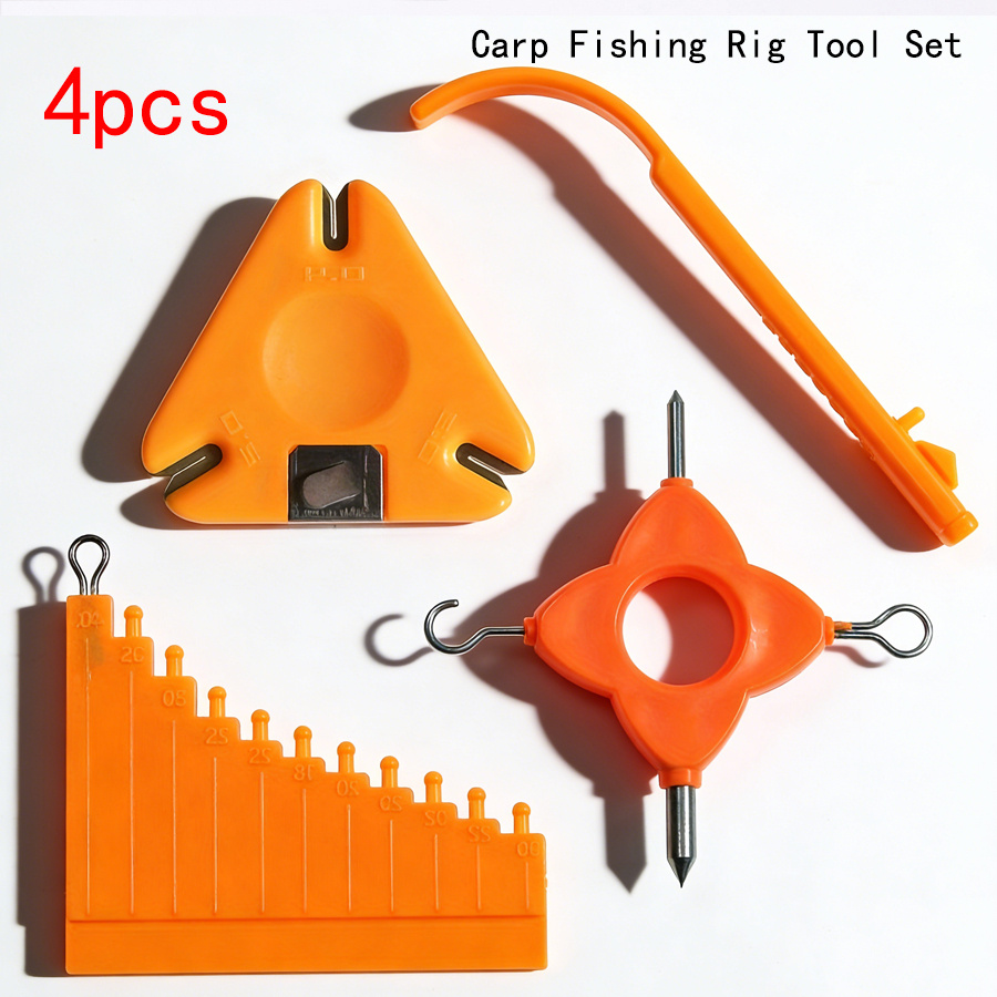 Mesh Coil Strip - YOTO 4-in-1 Karpfenangel-Rig-Werkzeugset - Schnur-Abisolierer, Knotenlöser