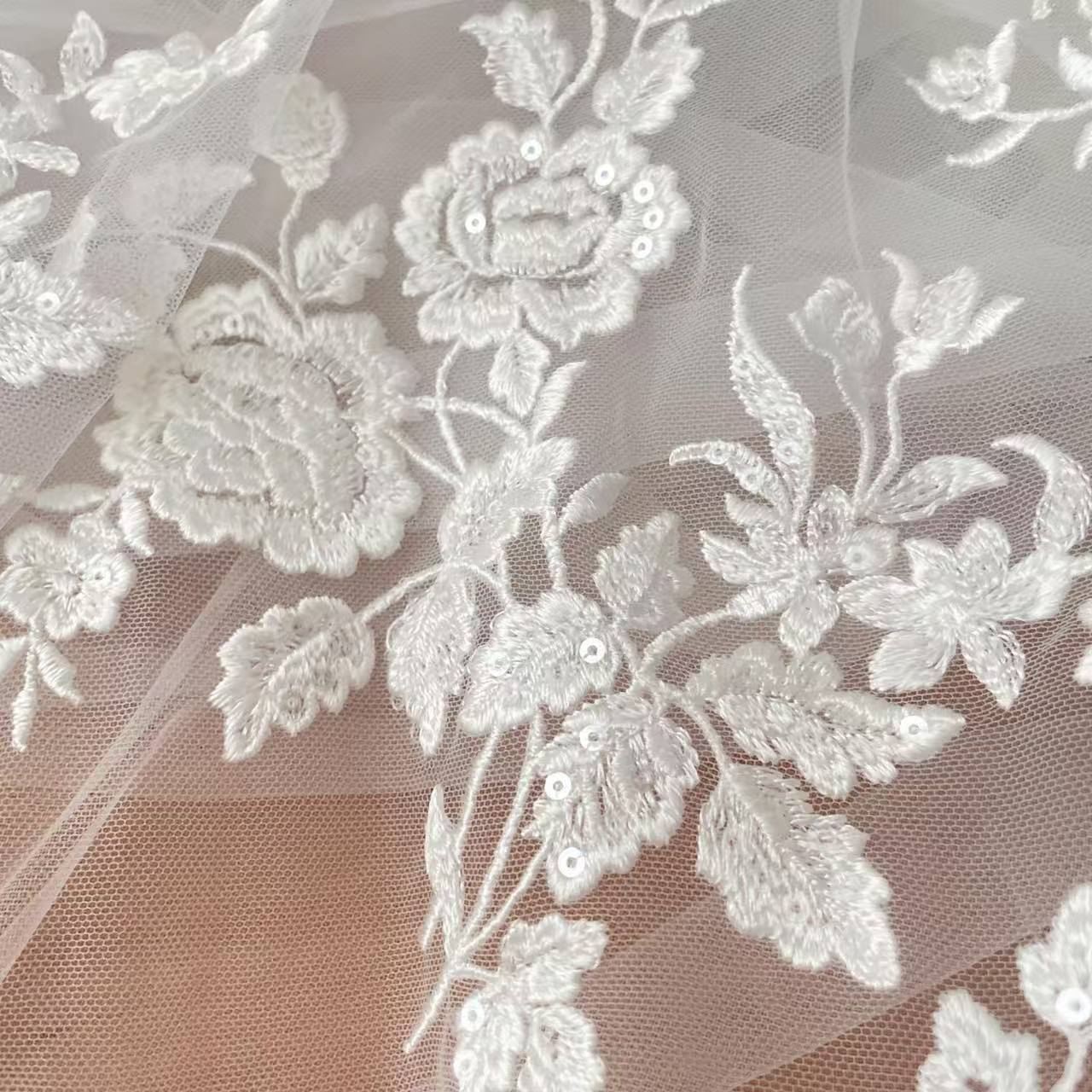 Dry Herb Vaping Accessories - Französischer bestickter Spitzenstoff, schöne Blume, romantische